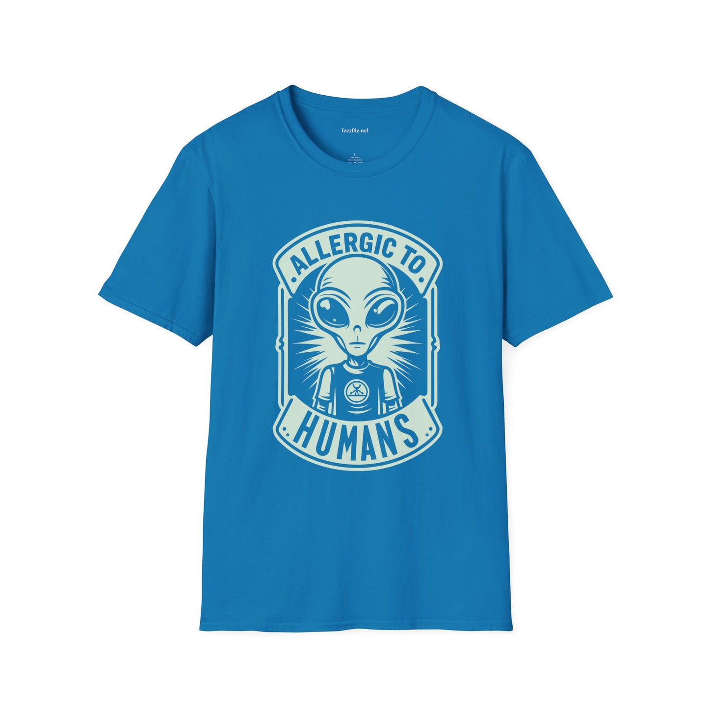 Allergic to Humans Unisex Softstyle T-Shirt 100% Cotton Graphic