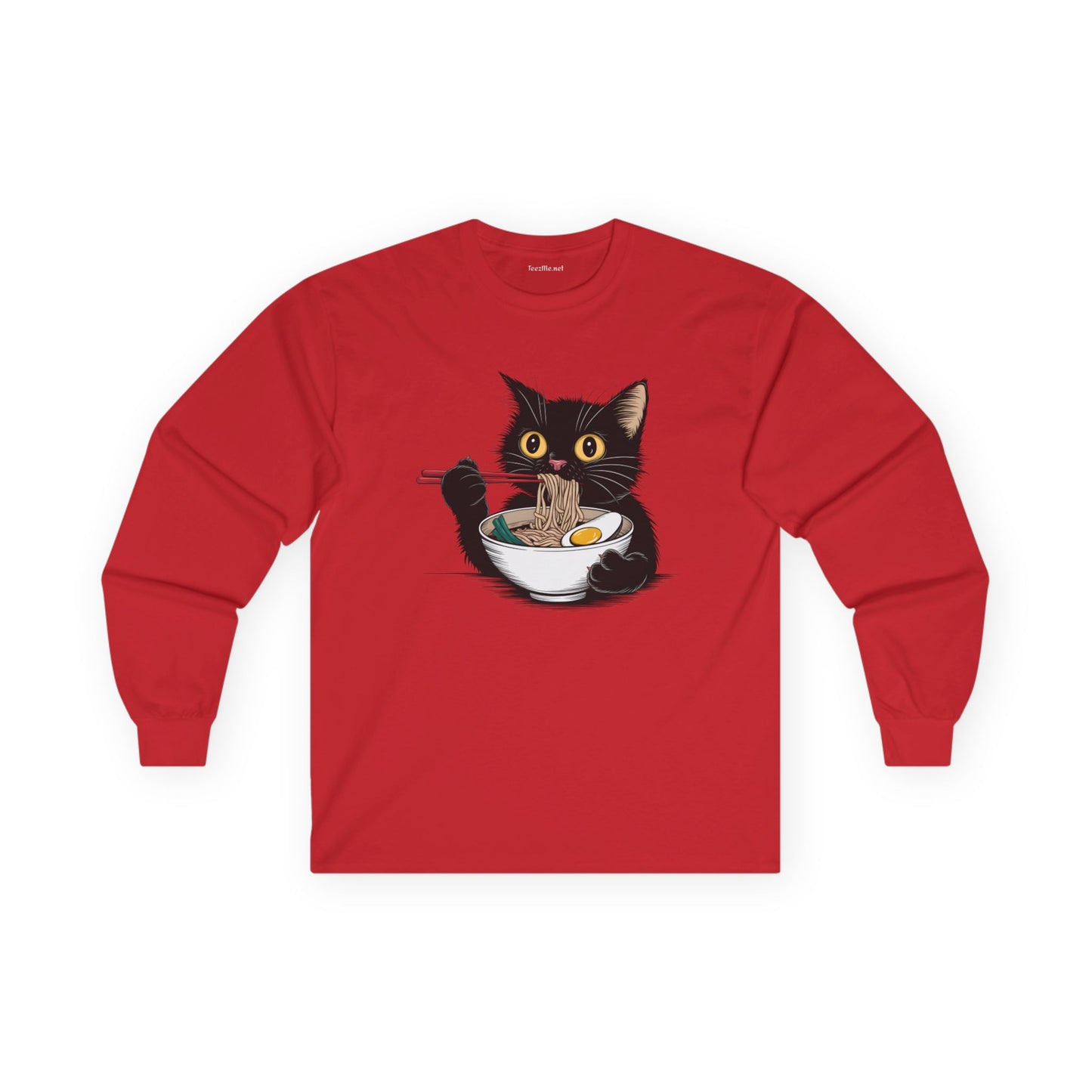Ramen Lover Black Cat Unisex Ultra Cotton Long Sleeve Tee