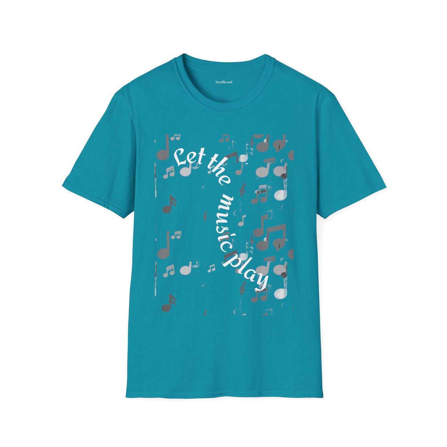 Let the music play - Unisex Sofy-Style Cotton Tee 100% Cotton