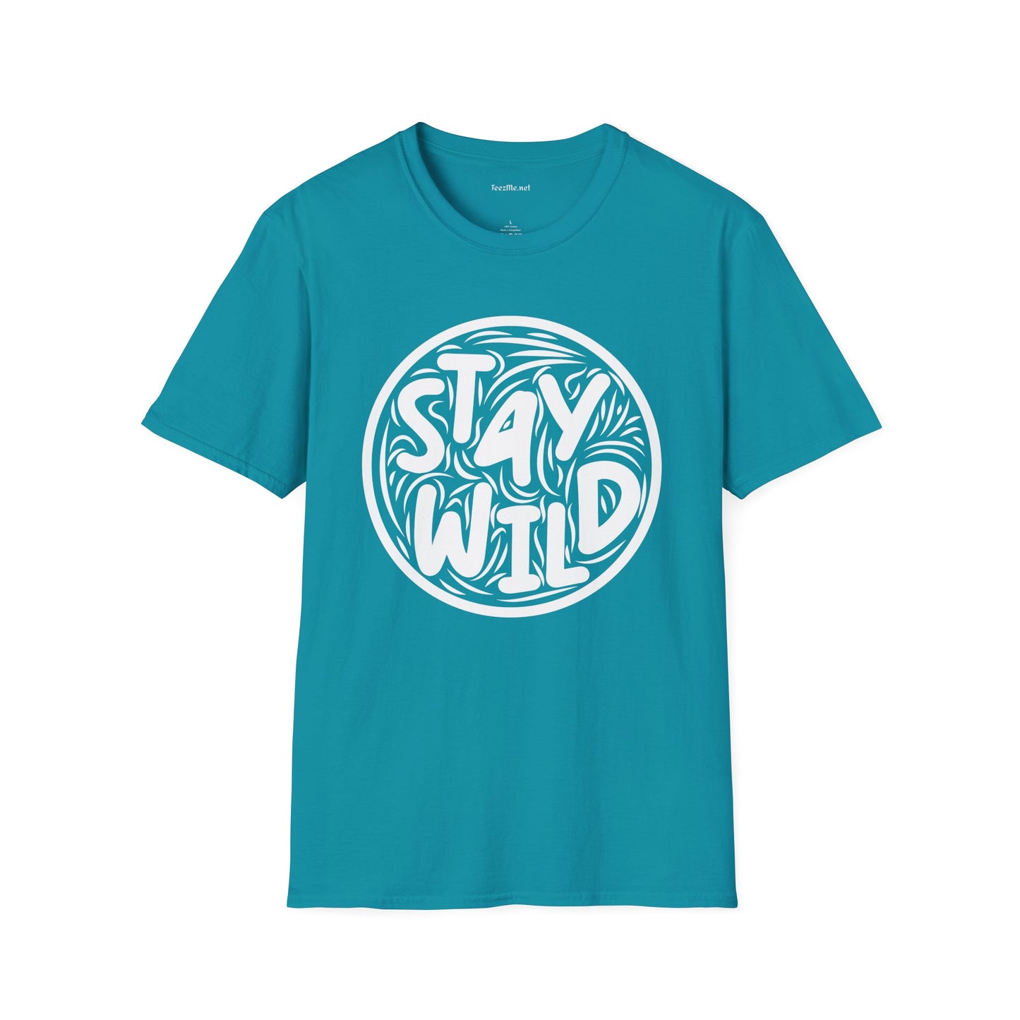Stay Wild Retro Unisex Softstyle T-Shirt 100% Cotton
