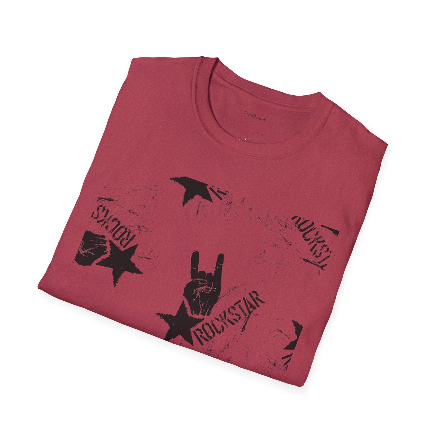 ROCK STAR illustation - Unisex Softstyle T-Shirt 100% Cotton Graphic