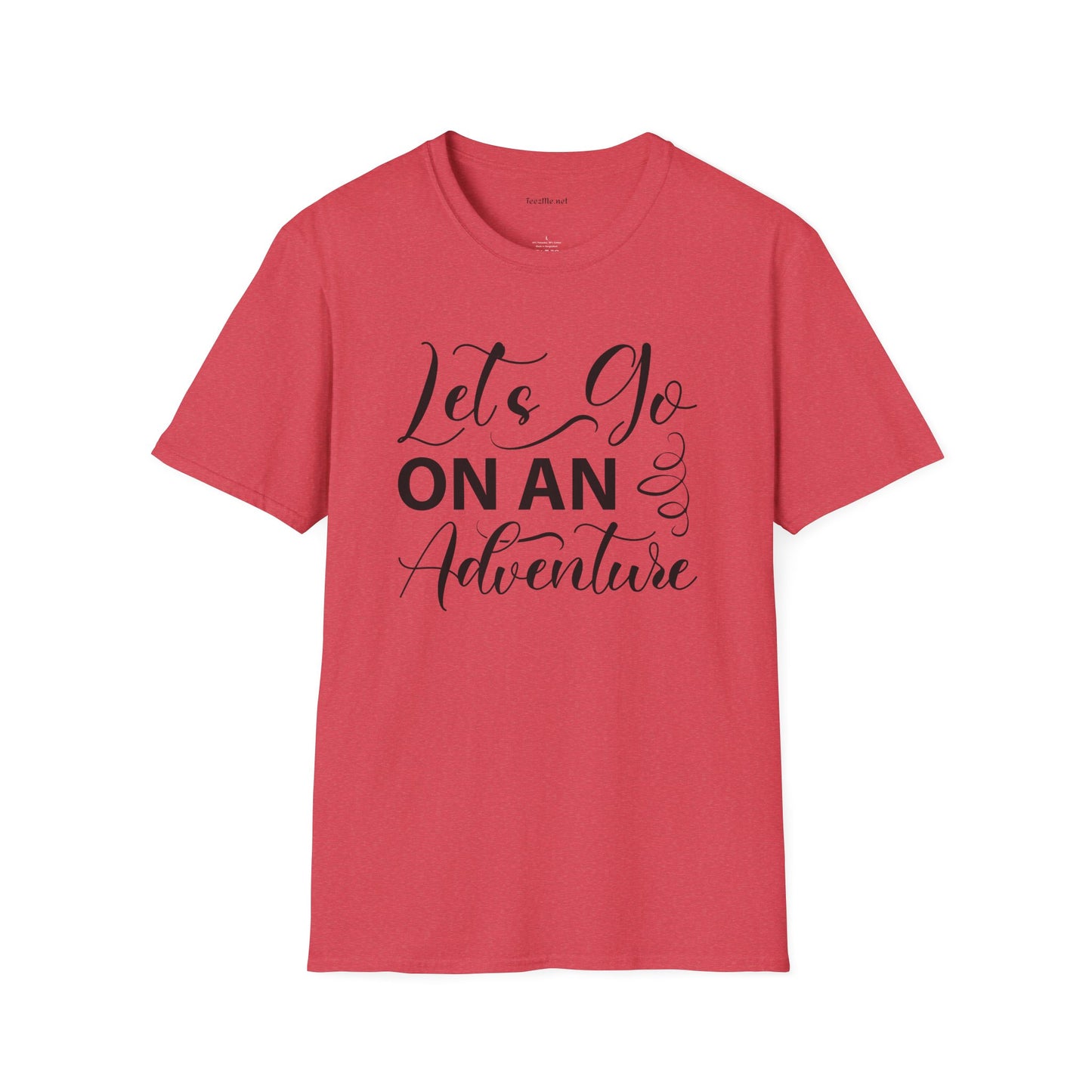 Let's Go On an Adventure Unisex Softstyle T-Shirt 100% Cotton Graphic