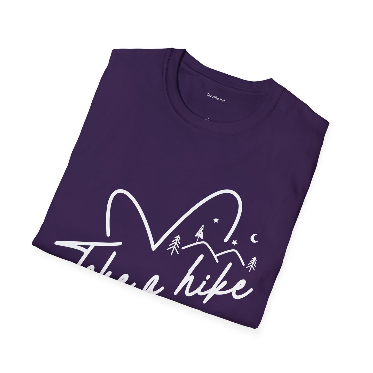 Take a Hike (white) - Unisex Softstyle T-Shirt 100% Cotton Graphic