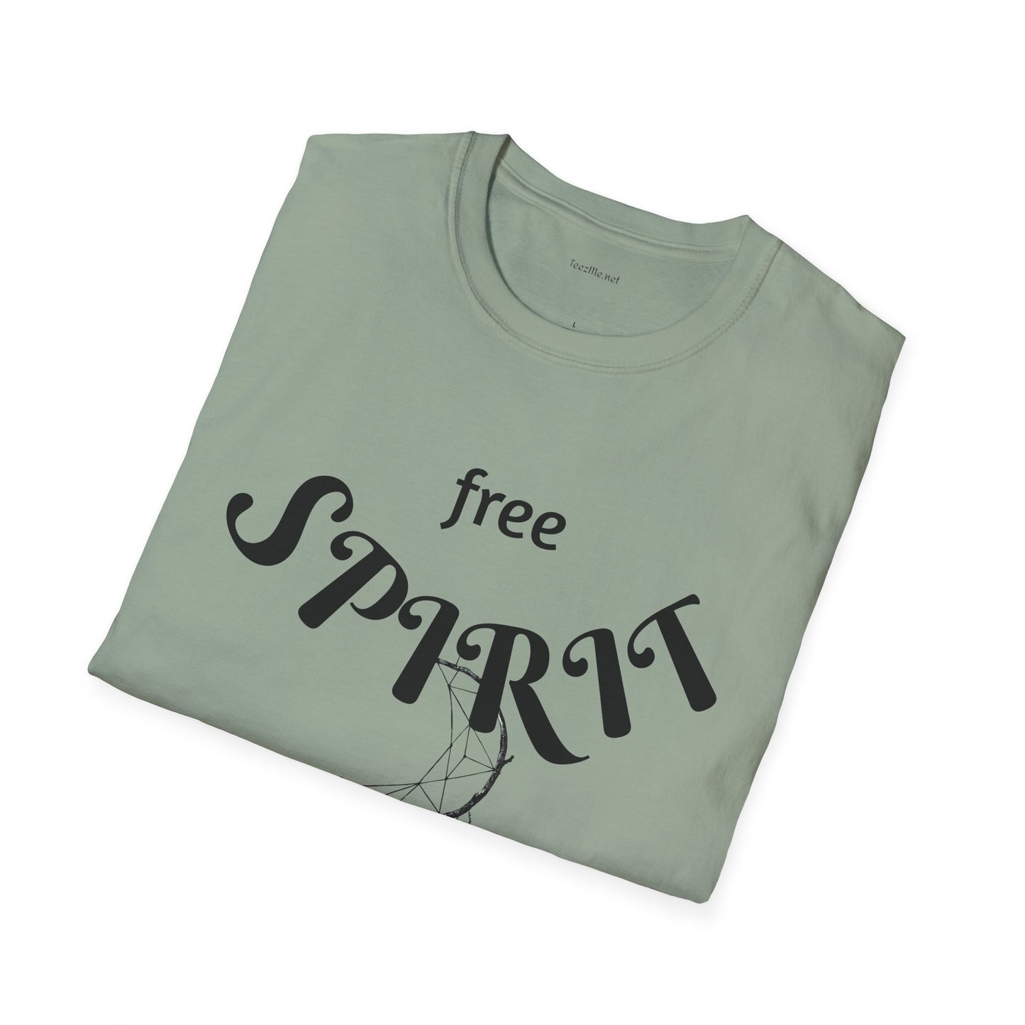 free SPIRIT - Unisex Softstyle T-Shirt 100% Cotton Graphic