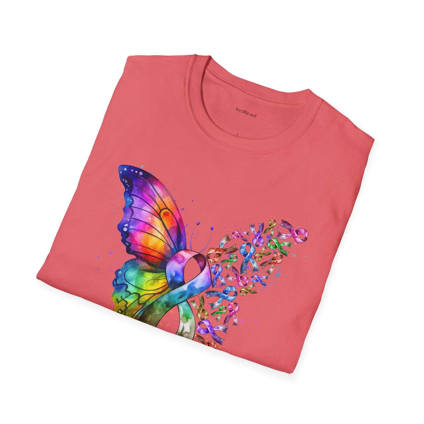 Fight Cancer - Unisex Softstyle T-Shirt 100% Cotton Graphic