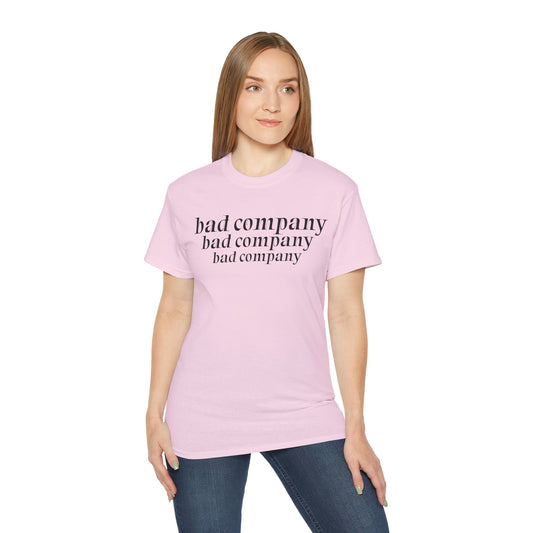 Bad company- Unisex Ultra Cotton Tee 100% Cotton Graphic