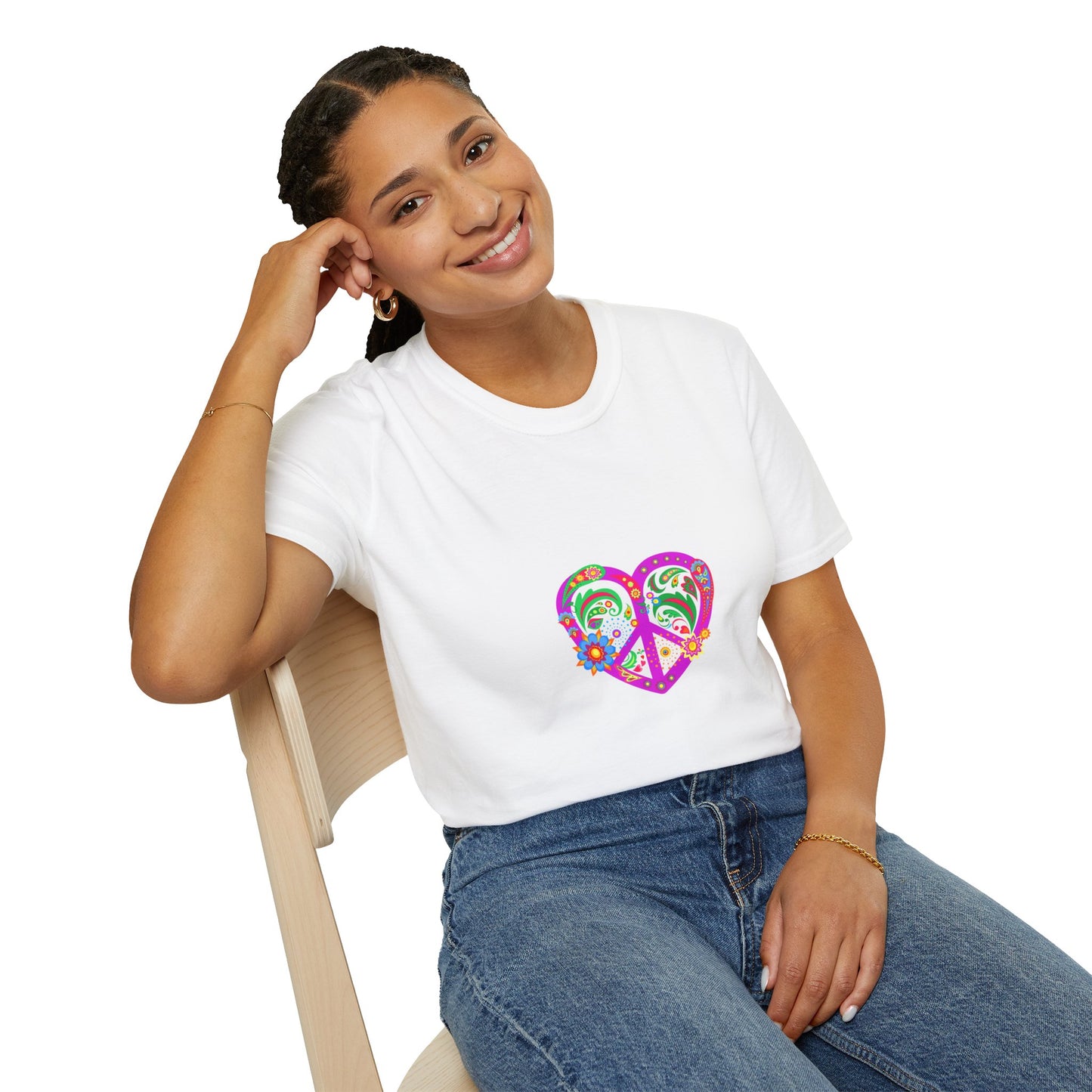 Let's Try Love - Unisex Softstyle T-Shirt 100% Cotton Graphic