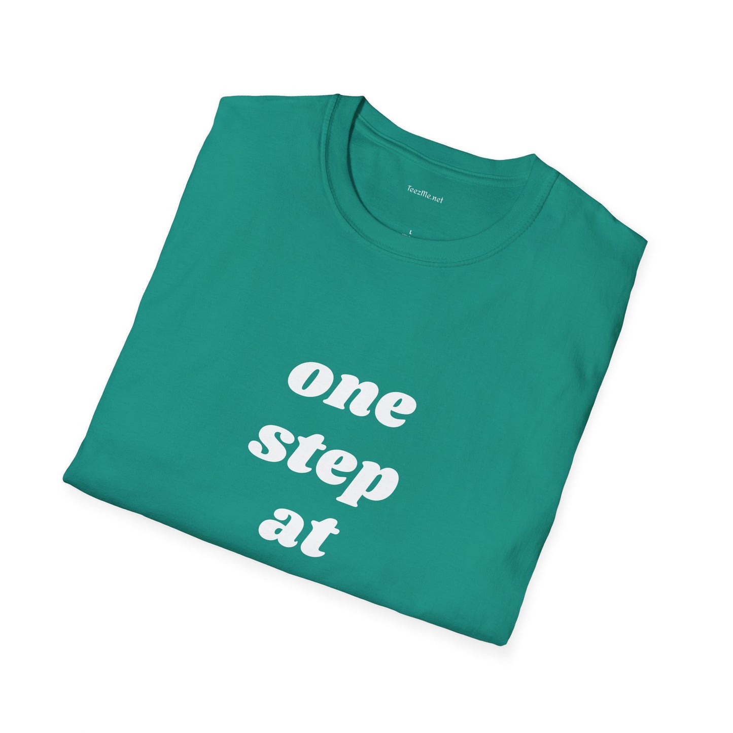 One step at a time - Unisex Softstyle T-Shirt 100% Cotton Graphic