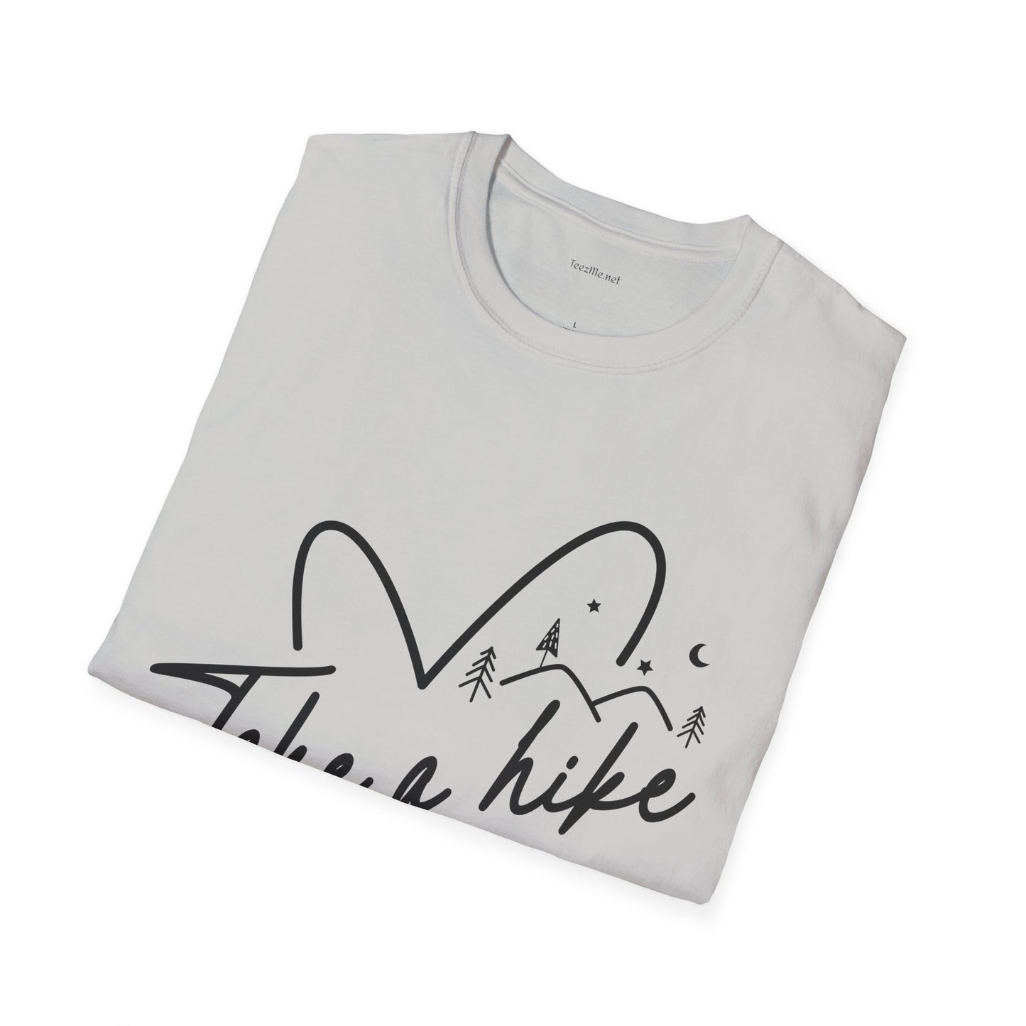 Take a Hike (black) - Unisex Softstyle T-Shirt 100% Cotton Graphic