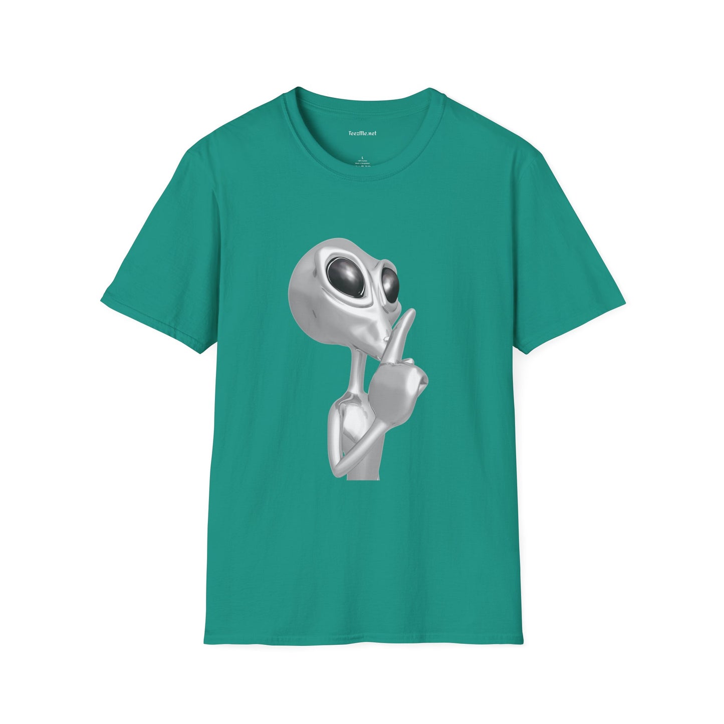 Secret Alien - Unisex Softstyle T-Shirt 100% Cotton Graphic