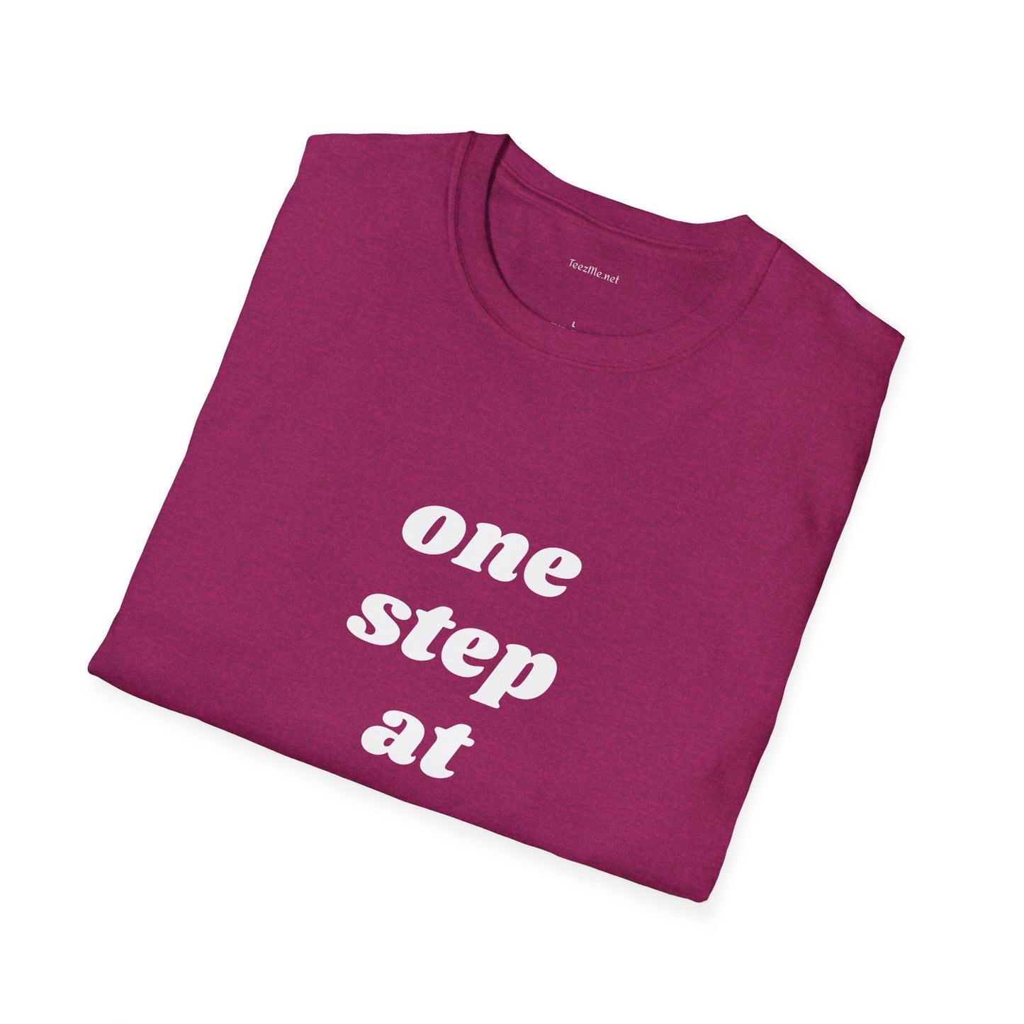 One step at a time - Unisex Softstyle T-Shirt 100% Cotton Graphic