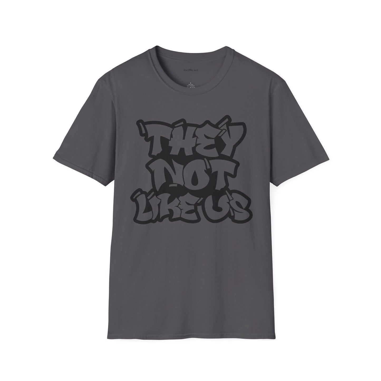 They Not Like Us (outline) Unisex SoftStyle T-Shirt 100% Cotton