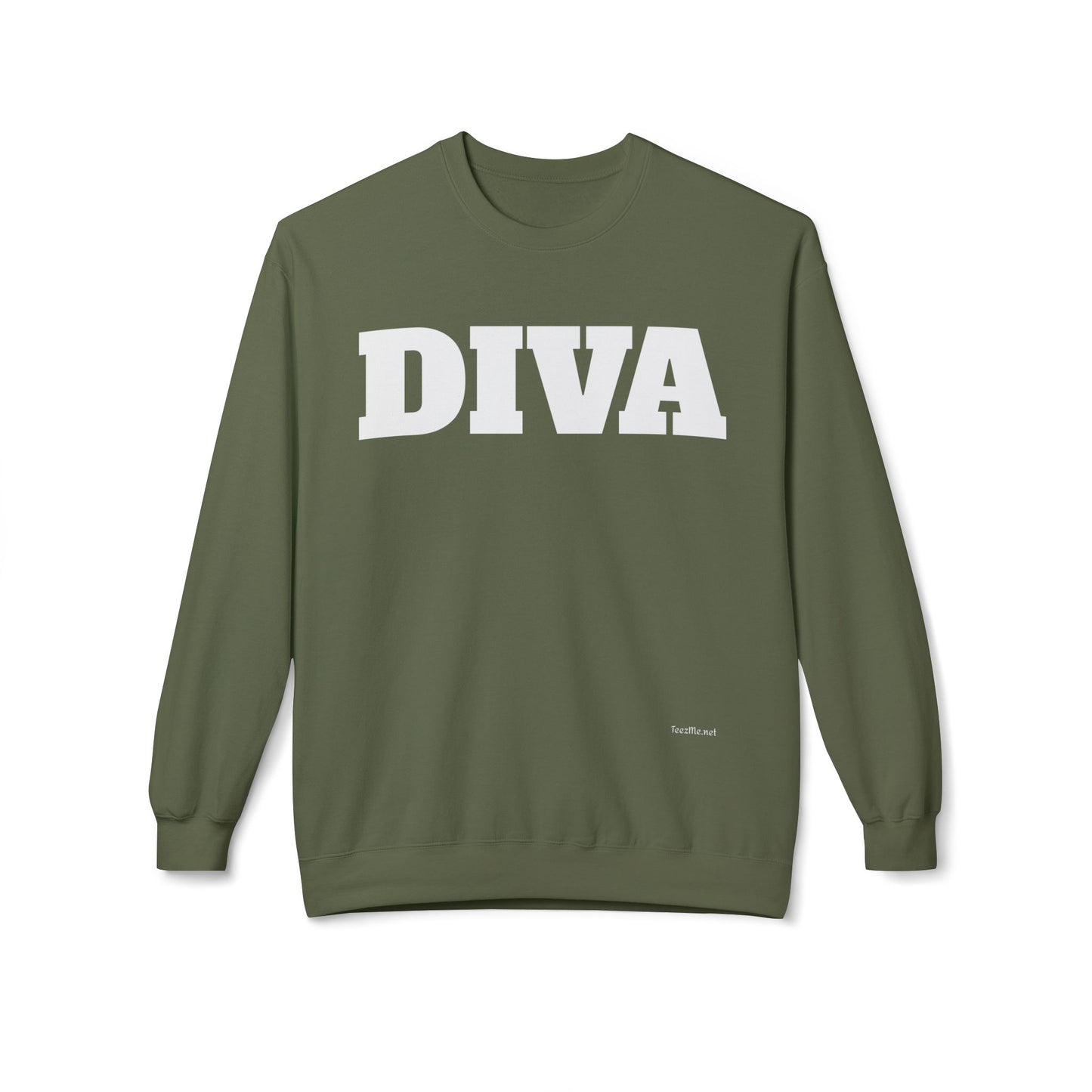 DIVA - Unisex Midweight Softstyle Fleece Crewneck Sweatshirt