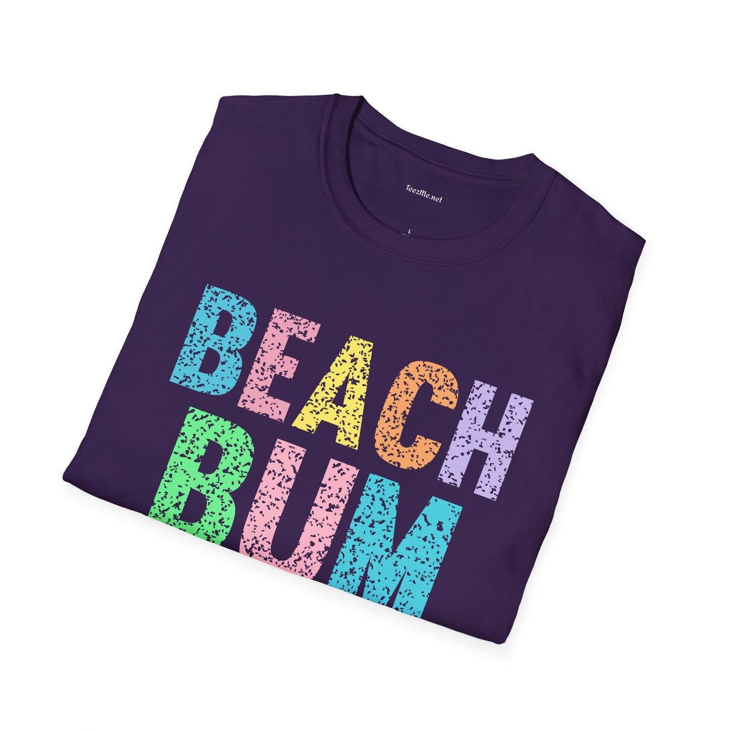 Beach Bum - Unisex Softstyle T-Shirt 100% Cotton Graphic