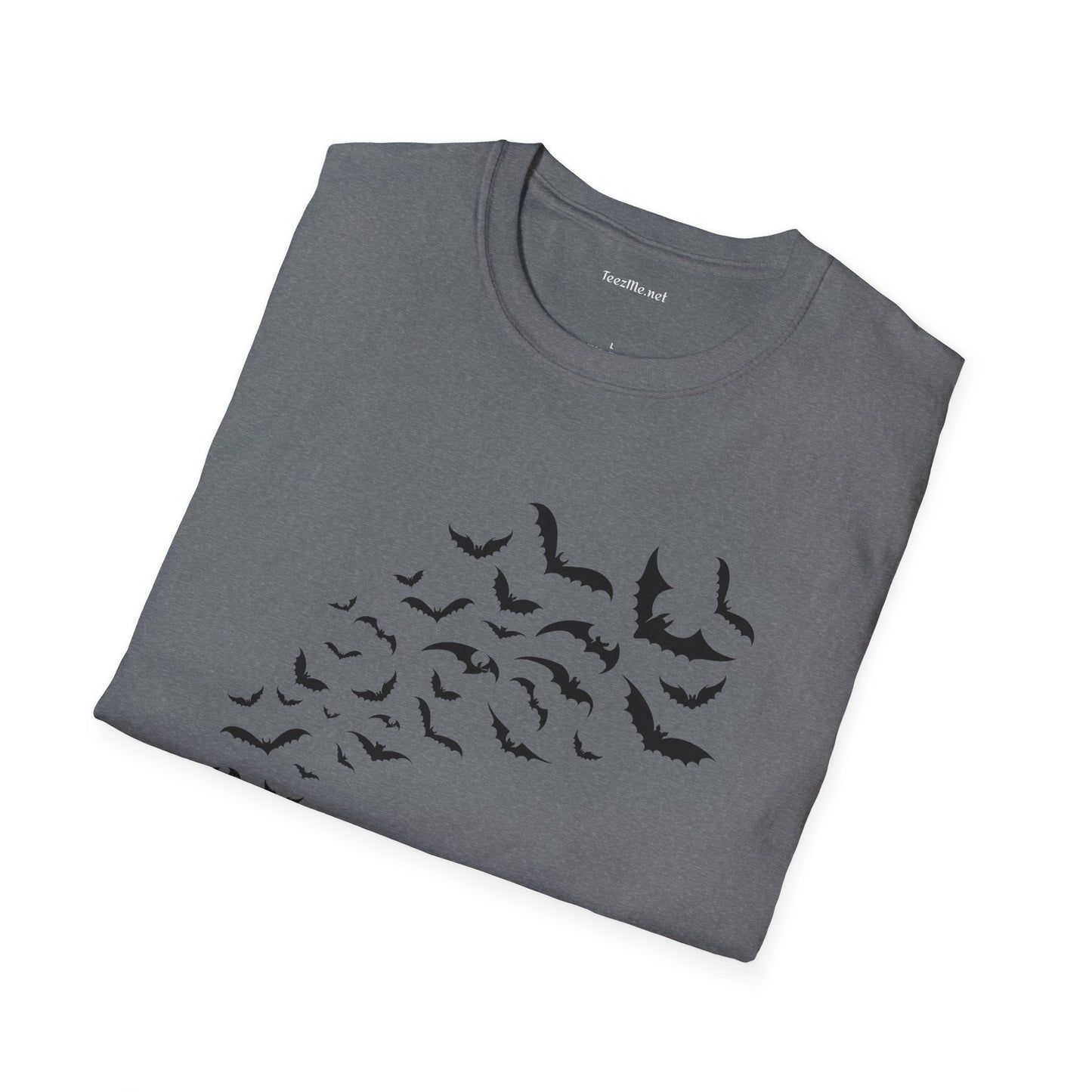 Bats in Flight Unisex Softstyle T-Shirt 100% Cotton Graphic