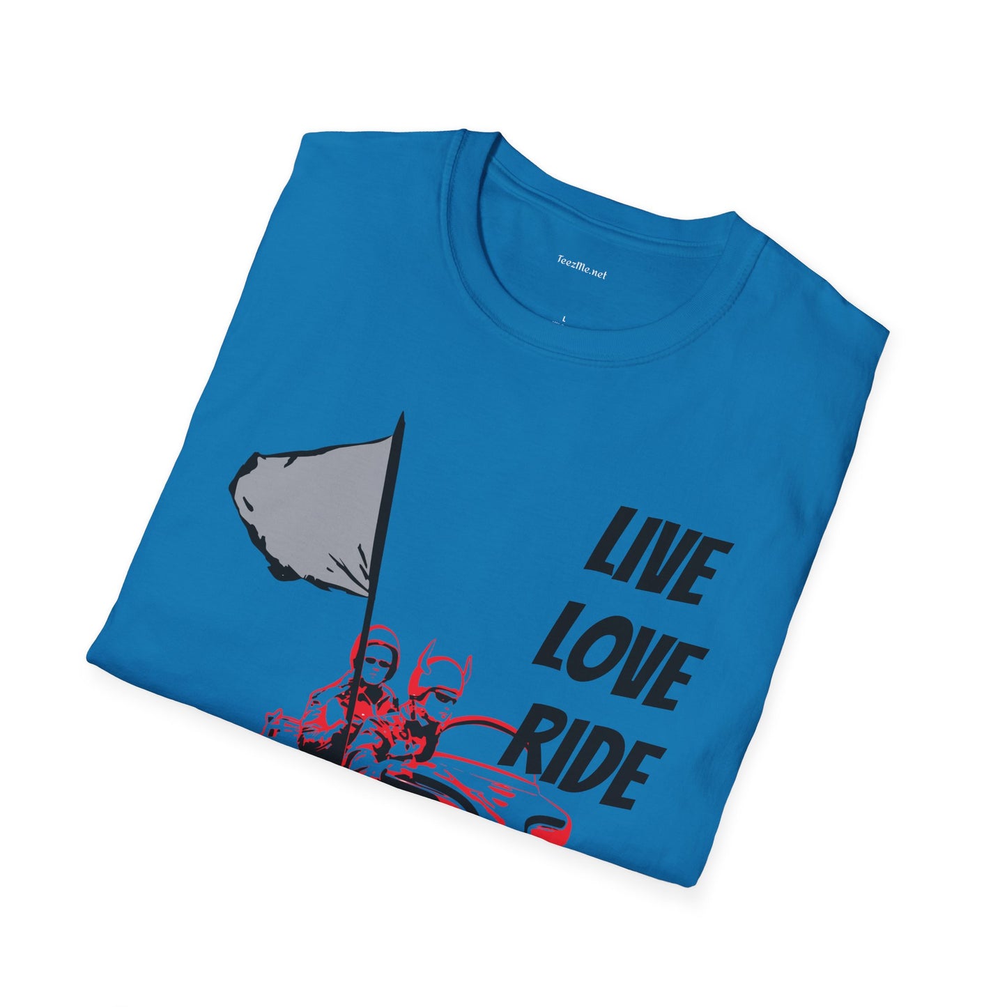 Live Love Ride - Unisex Softstyle T-Shirt 100% Cotton Graphic Motorcycle Harley