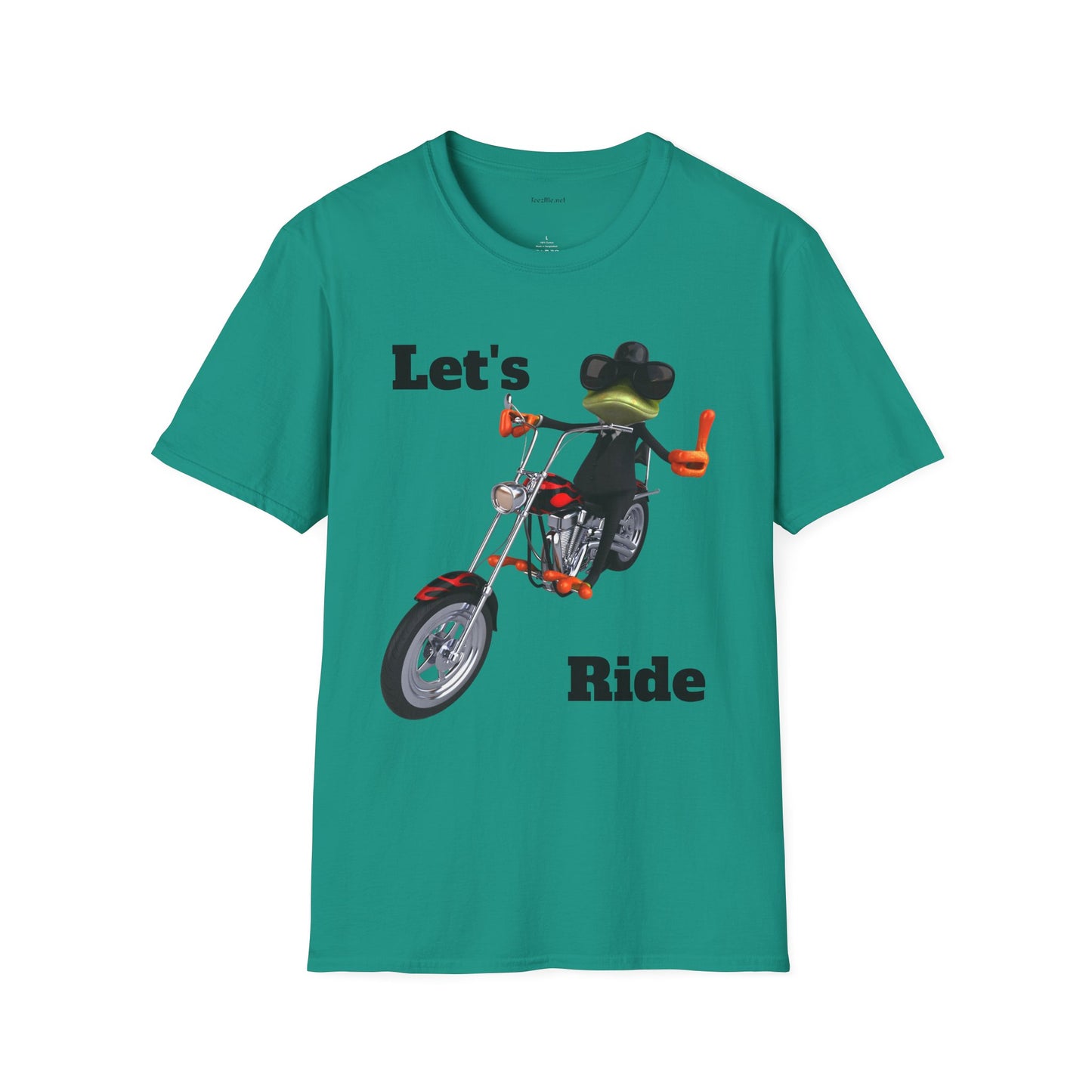 Let's Ride - Unisex Softstyle T-Shirt 100% Cotton Graphic Motorcycle Harley