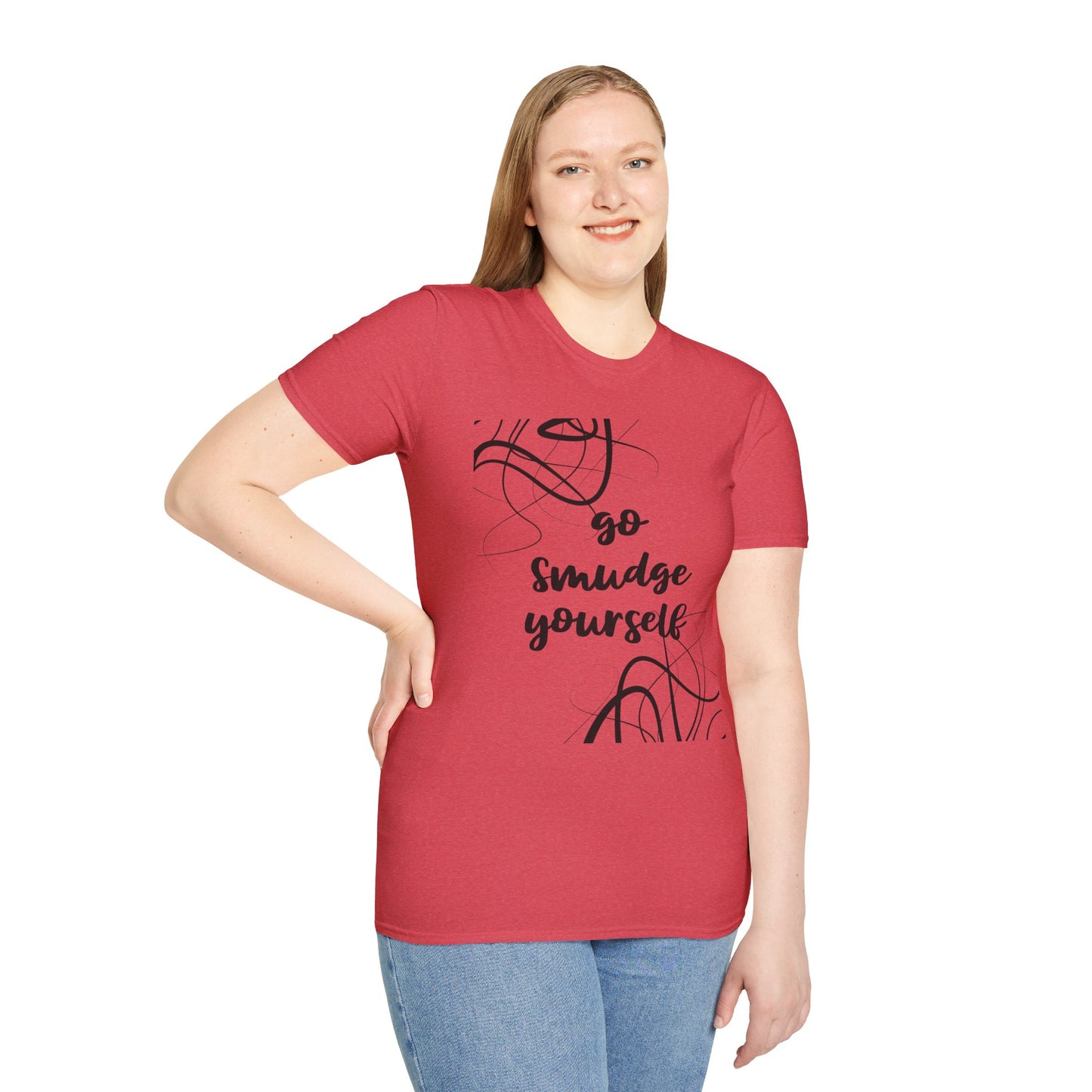 Go Smudge Yourself- Unisex Softstyle T-Shirt 100% Cotton Graphic