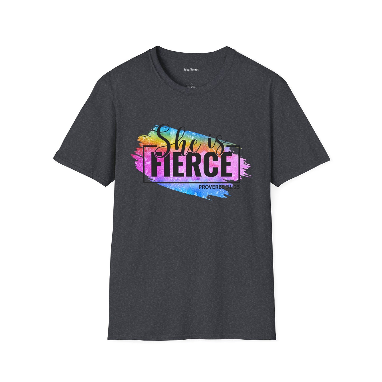 She is FIERCE Unisex Softstyle T-Shirt 100% Cotton Graphic