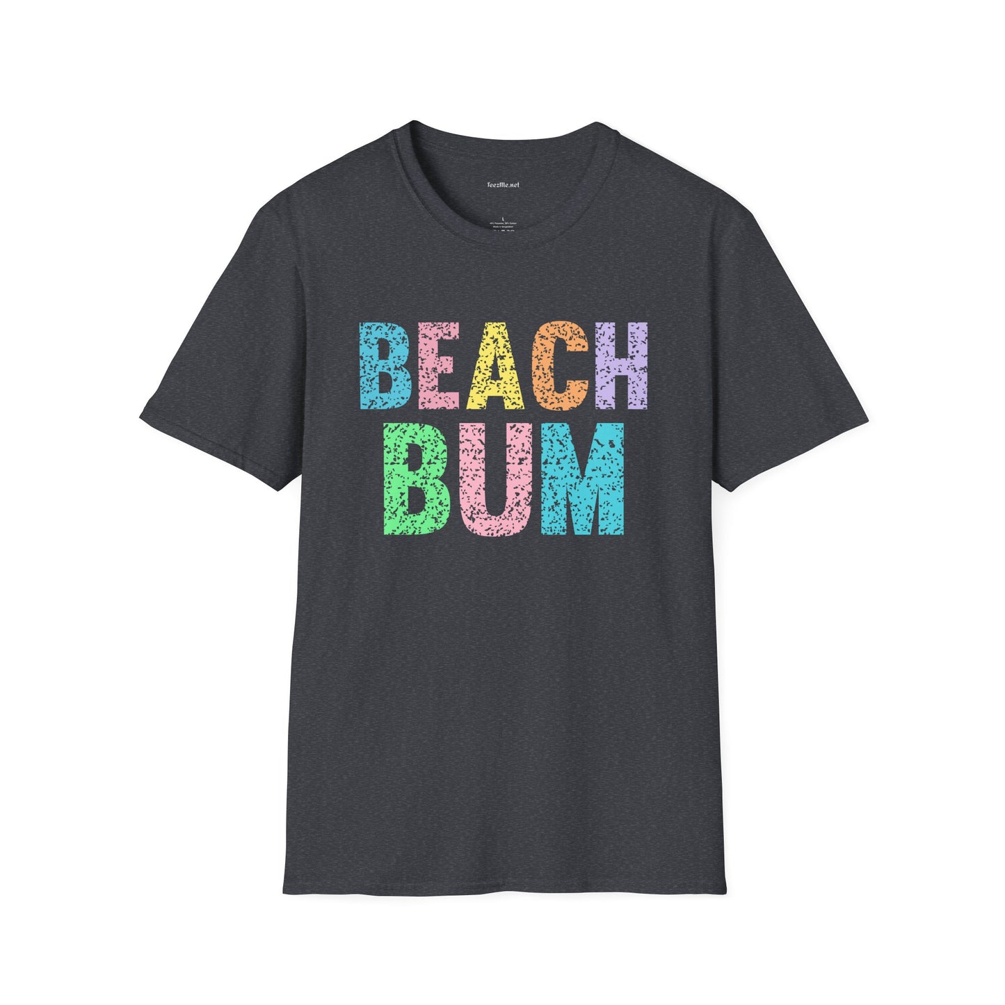 Beach Bum - Unisex Softstyle T-Shirt 100% Cotton Graphic