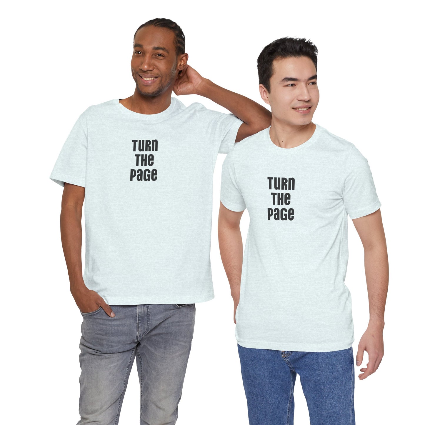 Turn the Page - Unisex Jersey Short Sleeve Tee