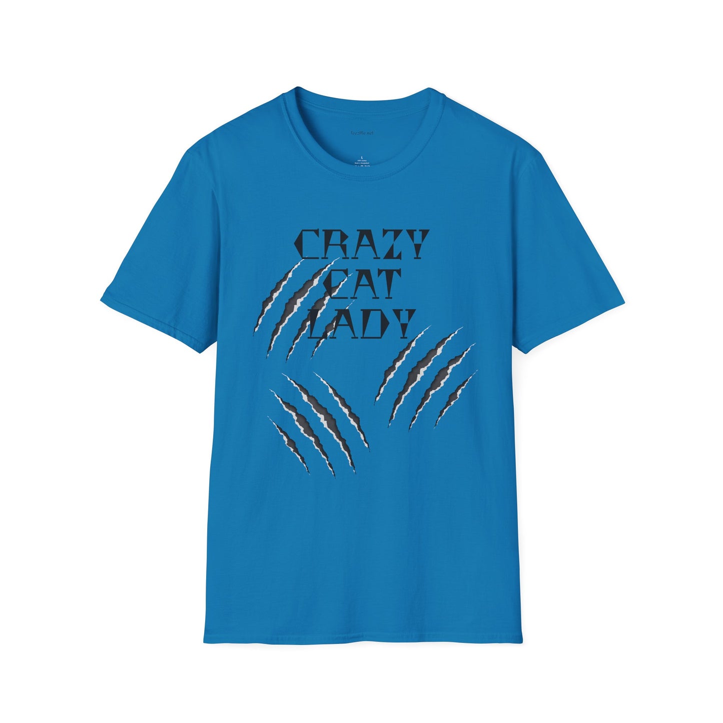 Crazy Cat Lady - Unisex Softstyle T-Shirt 100% Cotton Graphic