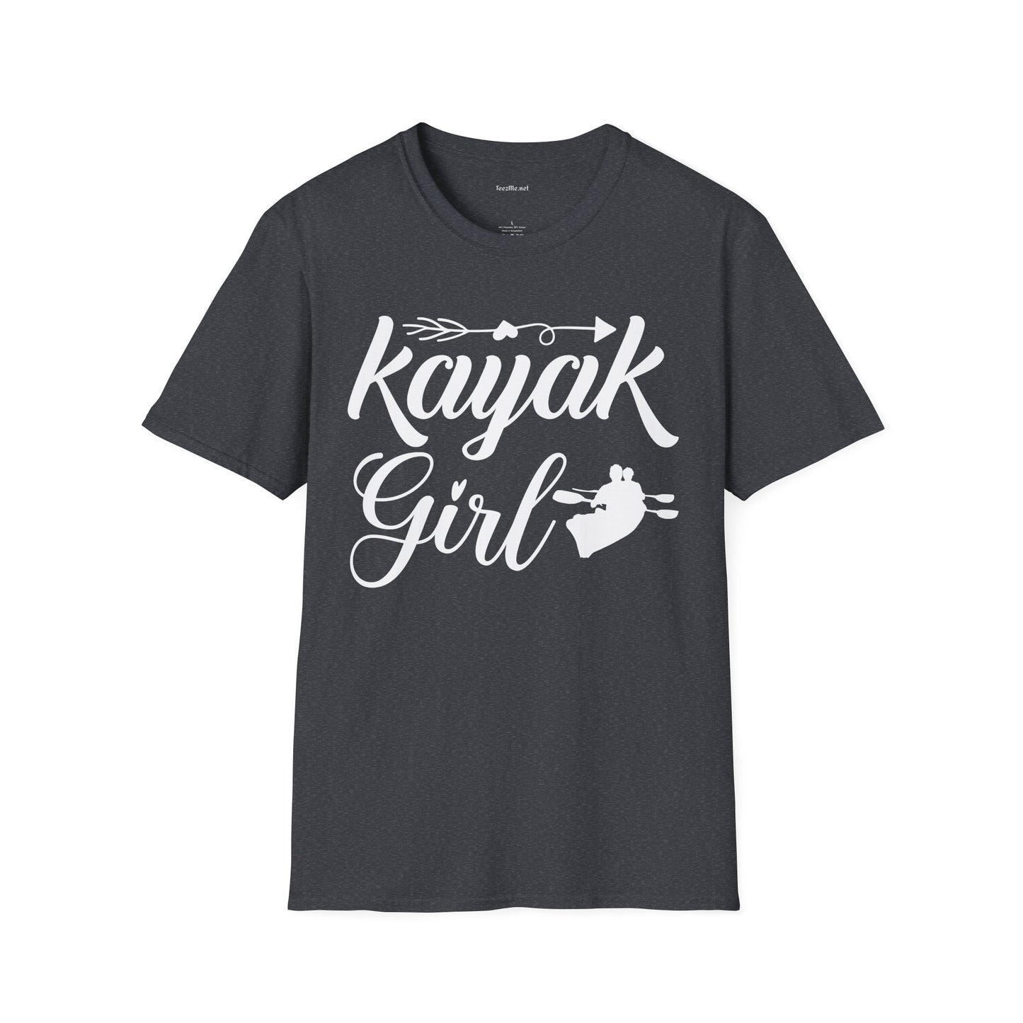 Kayak Girl - Unisex Softstyle T-Shirt 100% Cotton Graphic