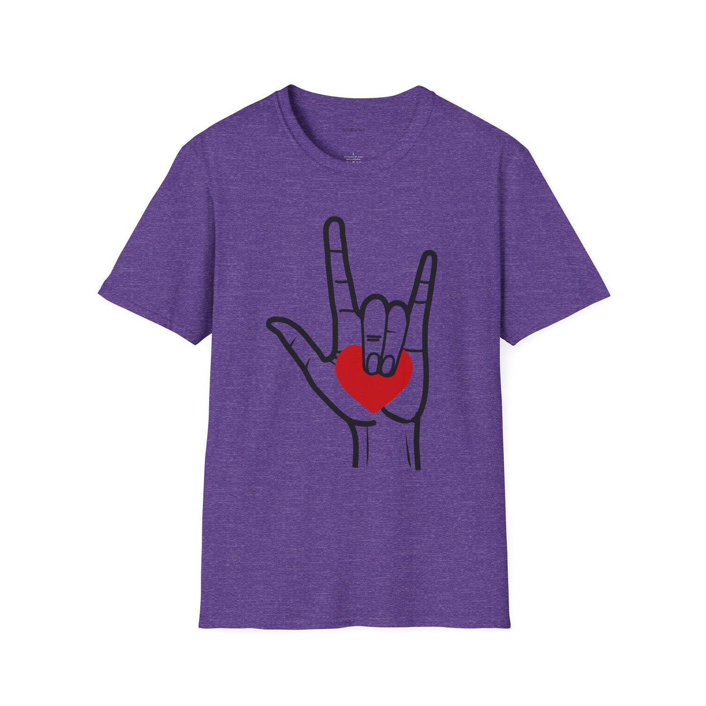 ASL Love  - Unisex Softstyle T-Shirt 100% Cotton Graphic