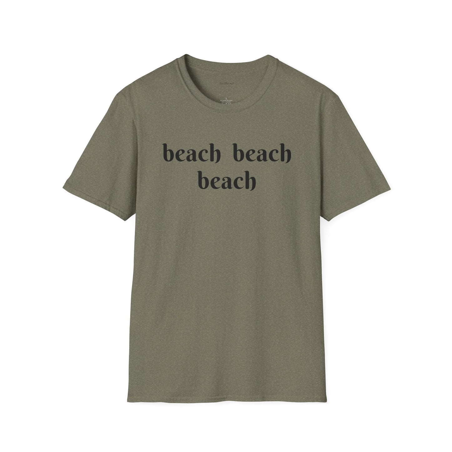 beach beach beach - Unisex Softstyle T-Shirt 100% Cotton Graphic