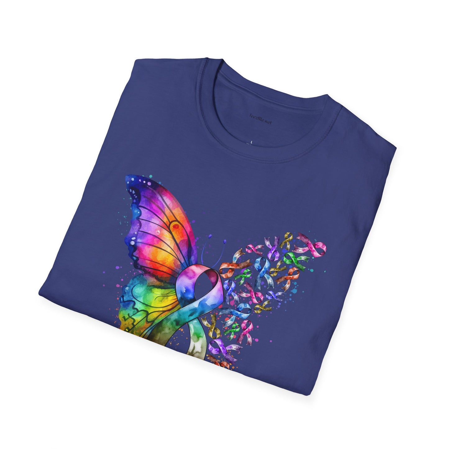 Fight Cancer - Unisex Softstyle T-Shirt 100% Cotton Graphic