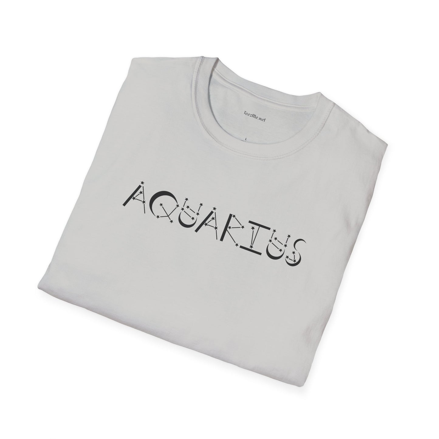 Aquarius Zodiac - Unisex Softstyle T-Shirt 100% Cotton Graphic
