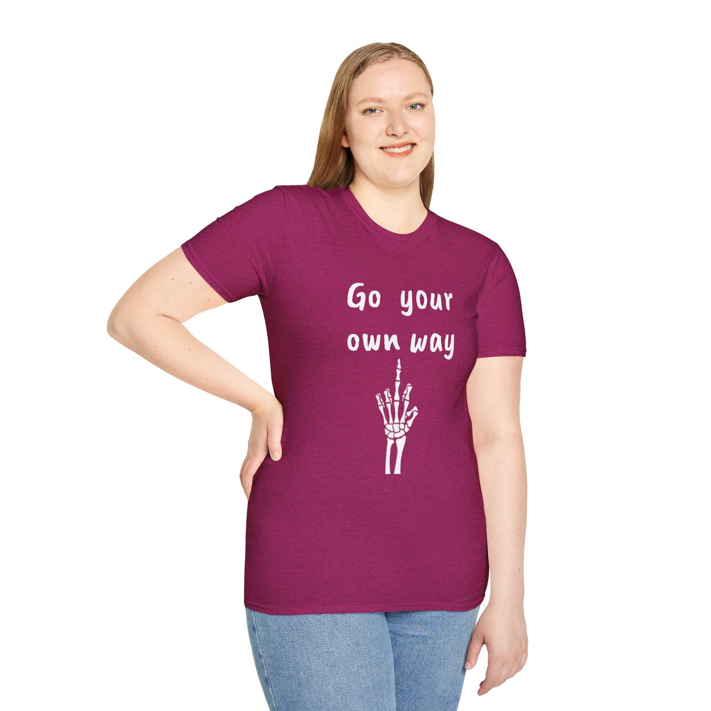 Go your own way - Unisex Softstyle T-Shirt 100% Cotton Graphic