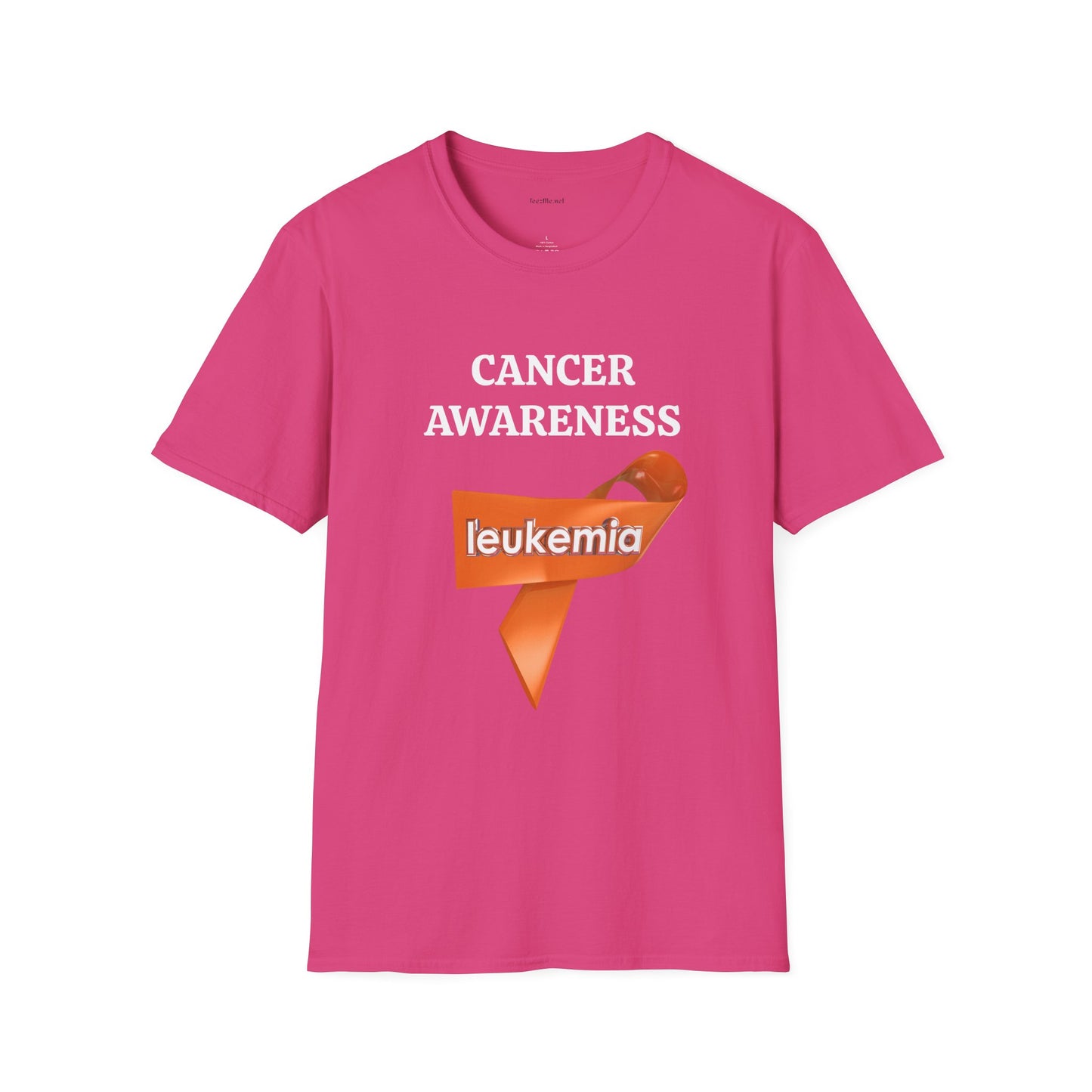 Leukemia Cancer Awareness - Unisex Softstyle T-Shirt 100% Cotton Graphic