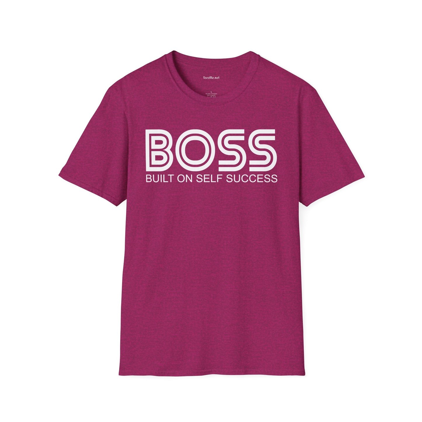 BOSS Built On Self Success Unisex Softstyle T-Shirt 100% Cotton Graphic