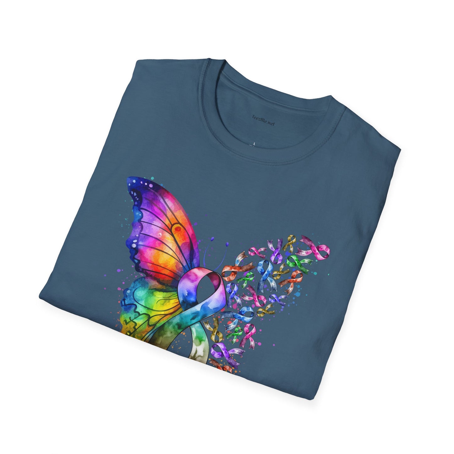 Fight Cancer - Unisex Softstyle T-Shirt 100% Cotton Graphic