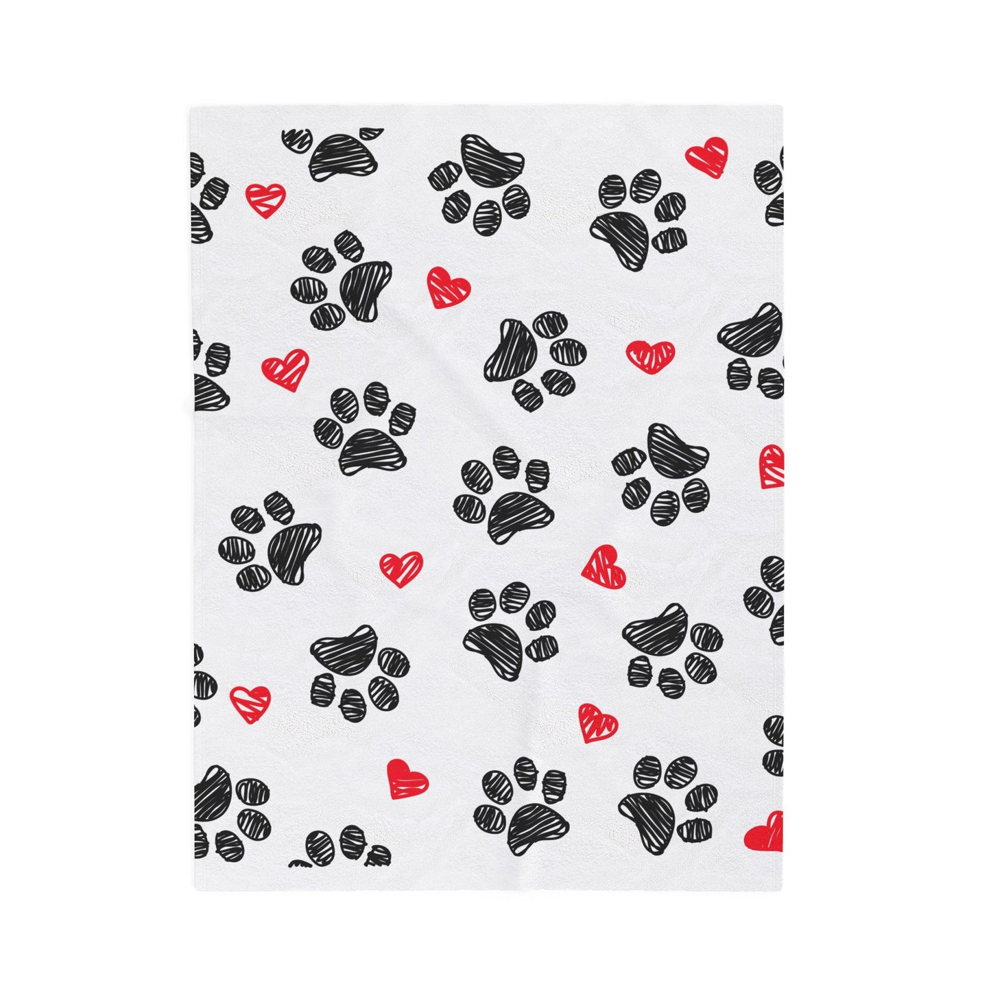 Love Paws Velveteen Plush Blanket birthday valentine gift