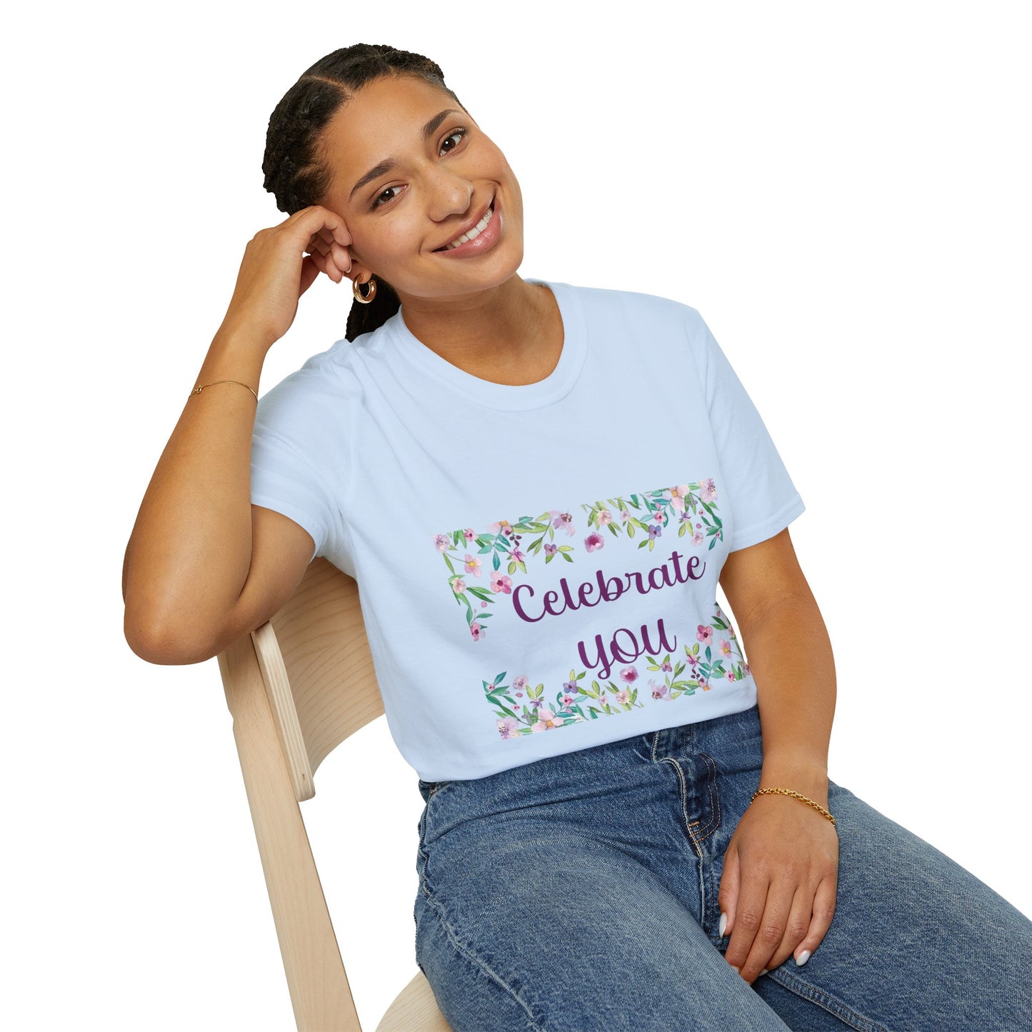 Celebrate You - Unisex Softstyle T-Shirt 100% Cotton Graphic
