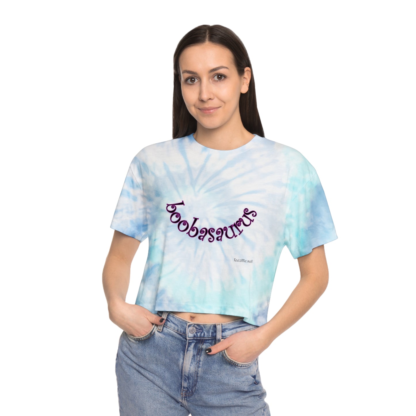 boobasaurus - Women's Tie-Dye Crop Tee