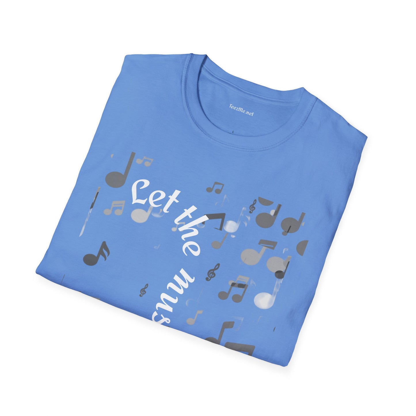 Let the music play - Unisex Sofy-Style Cotton Tee 100% Cotton