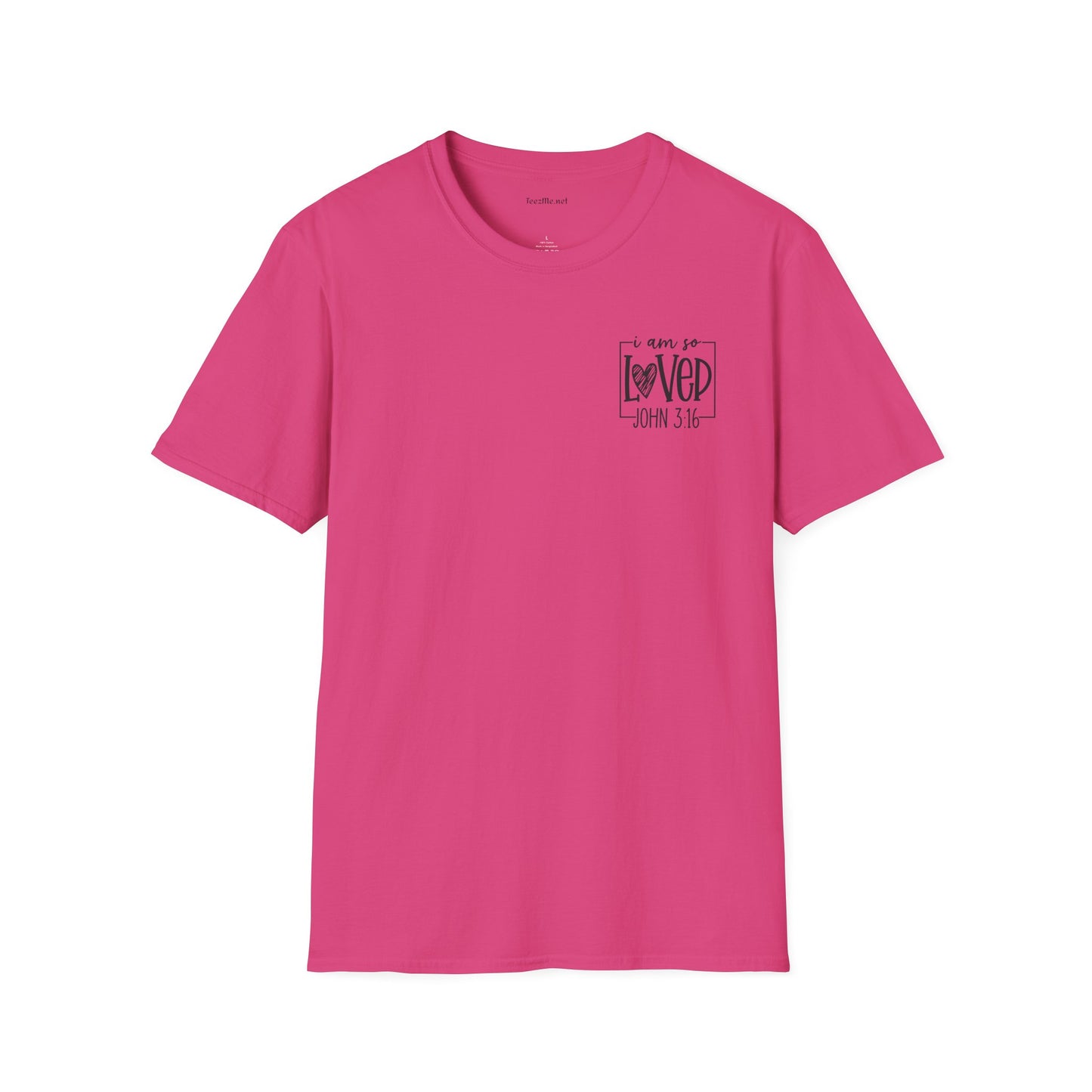 John 3:16 - Unisex Softstyle T-Shirt 100% Cotton Graphic