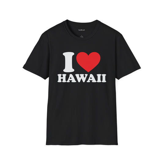 I Love Hawaii Unisex Softstyle T-Shirt 100% Cotton