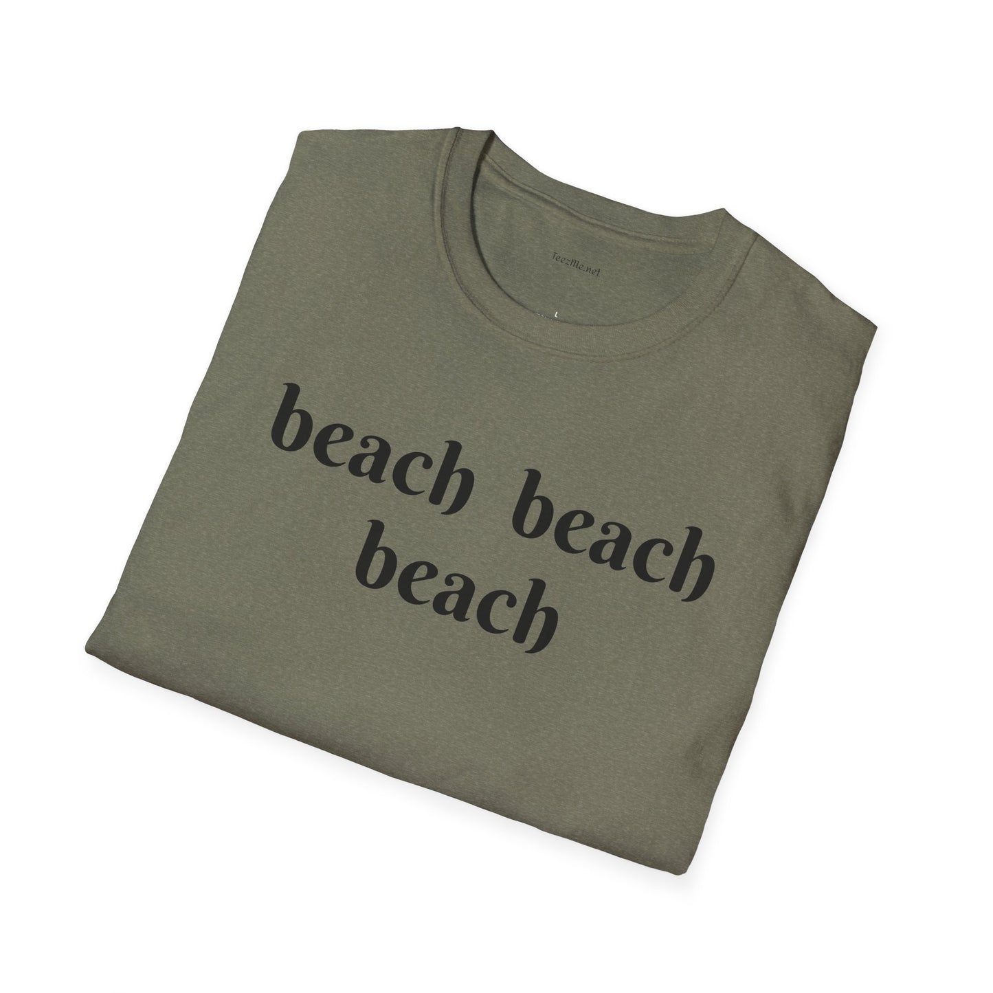 beach beach beach - Unisex Softstyle T-Shirt 100% Cotton Graphic