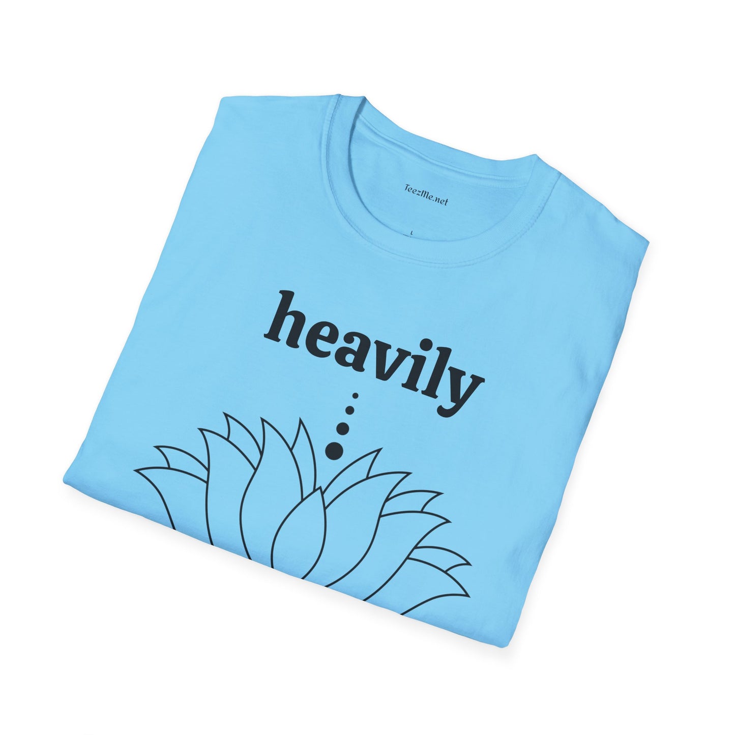 Heavily Meditated - Unisex Softstyle T-Shirt 100% Cotton Graphic