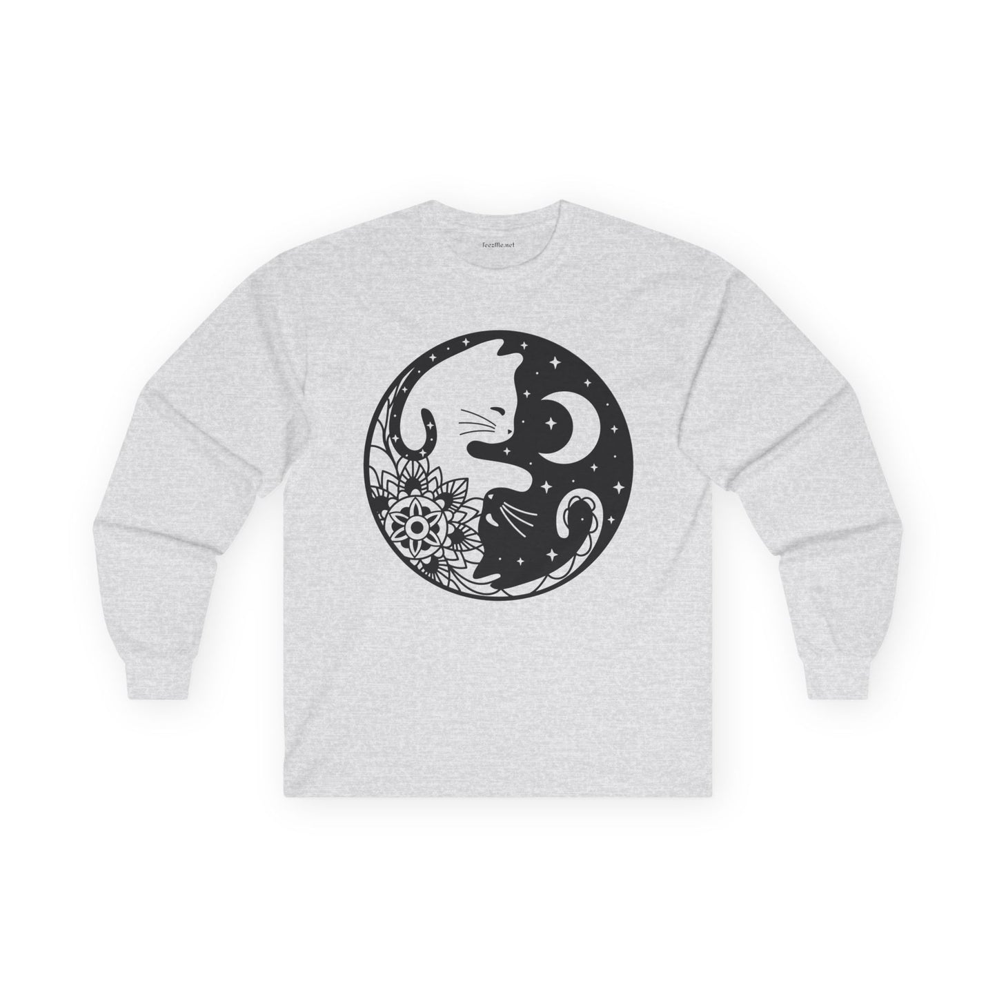 Yin Yang Cat02 Unisex Ultra Cotton Long Sleeve Tee