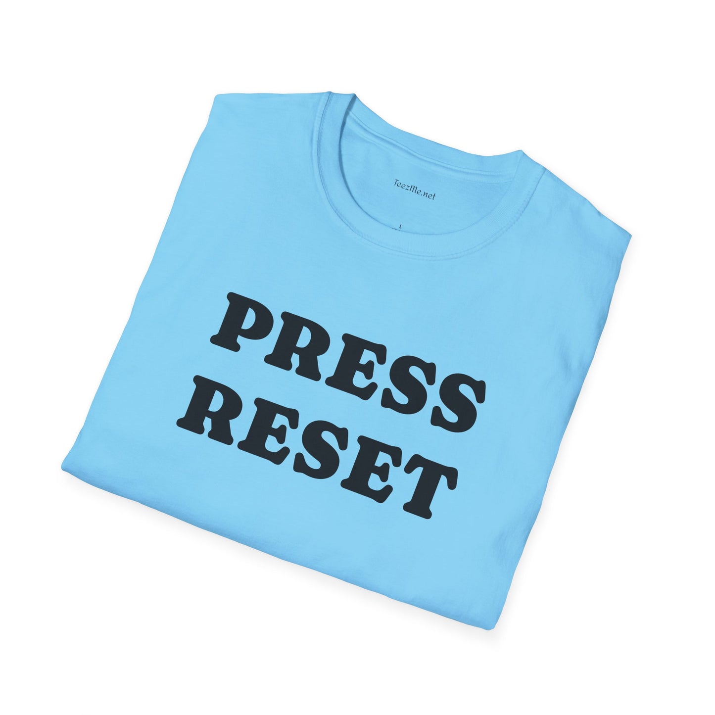 Press Reset - Unisex Softstyle T-Shirt 100% Cotton Graphic