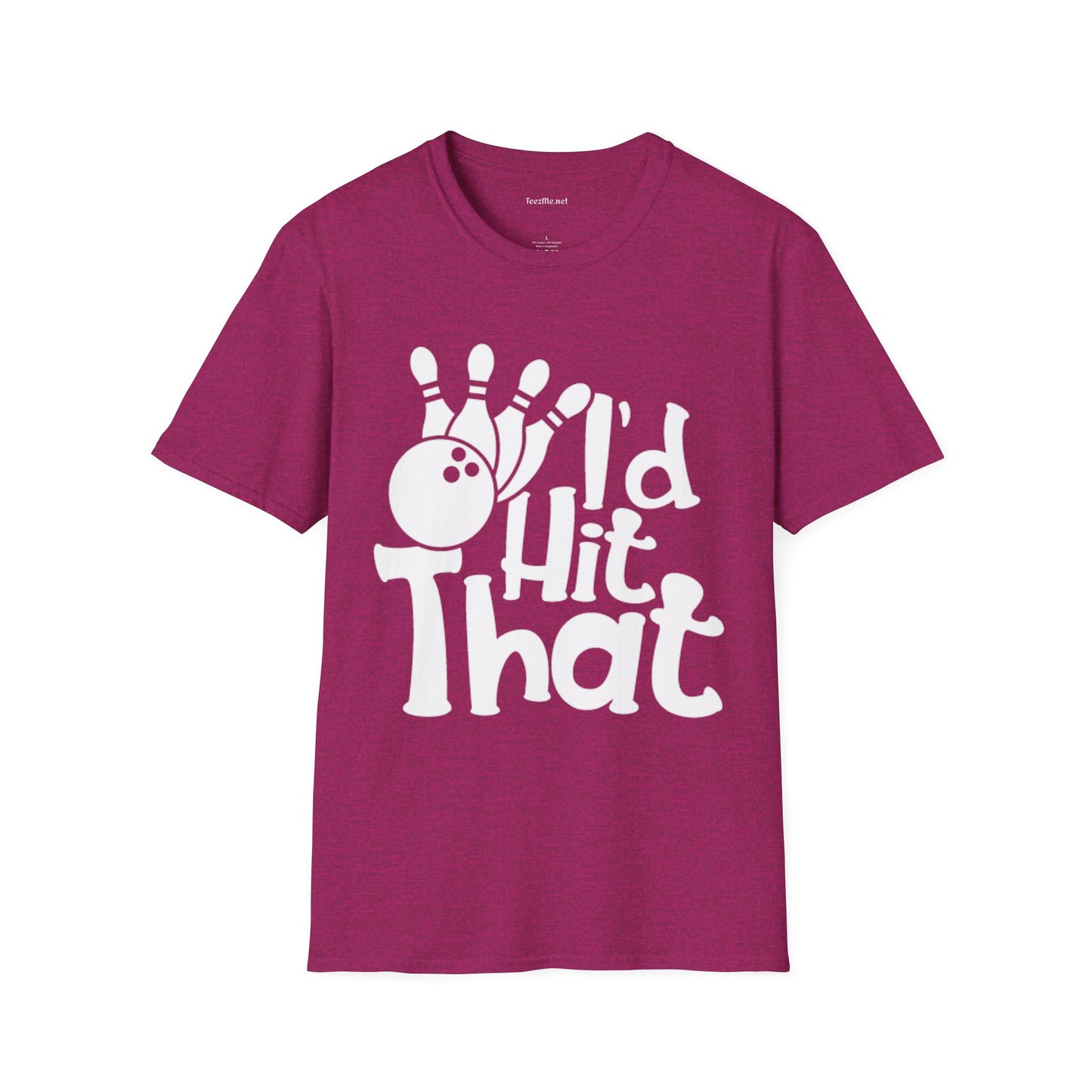 I'd Hit That (Bowling) Unisex Softstyle T-Shirt 100% Cotton