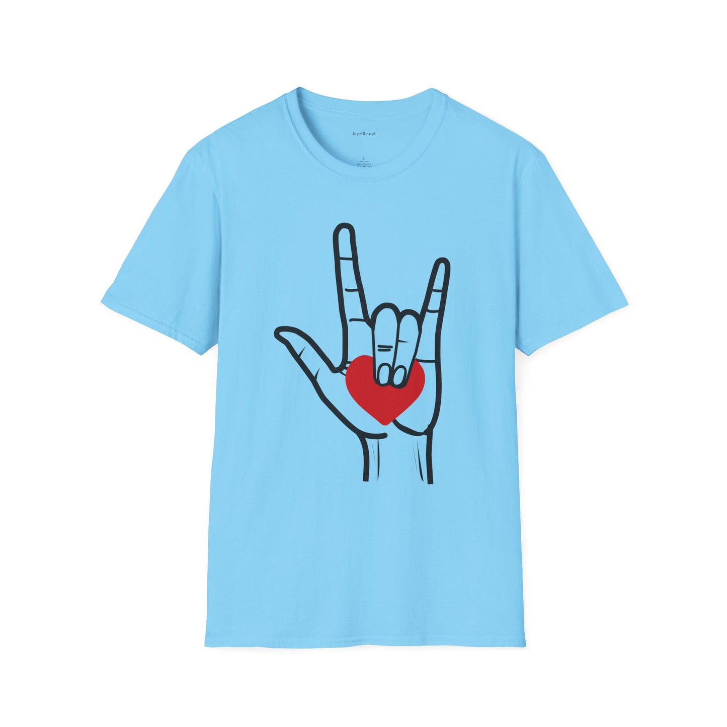 ASL Love  - Unisex Softstyle T-Shirt 100% Cotton Graphic