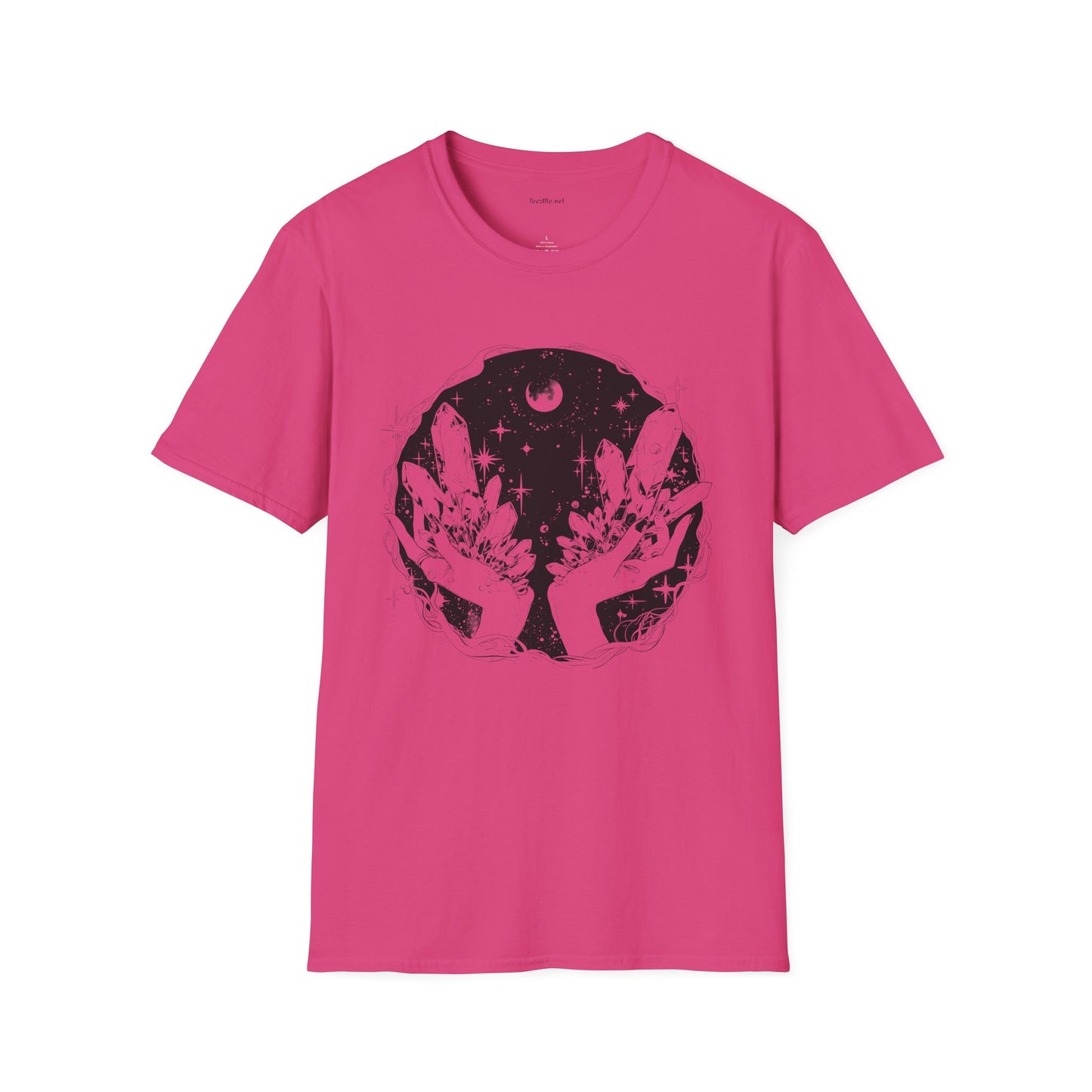 Crystal Moon Magic - Unisex Softstyle T-Shirt 100% Cotton Graphic
