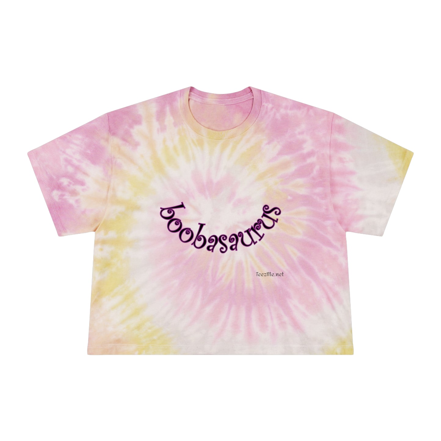 boobasaurus - Women's Tie-Dye Crop Tee