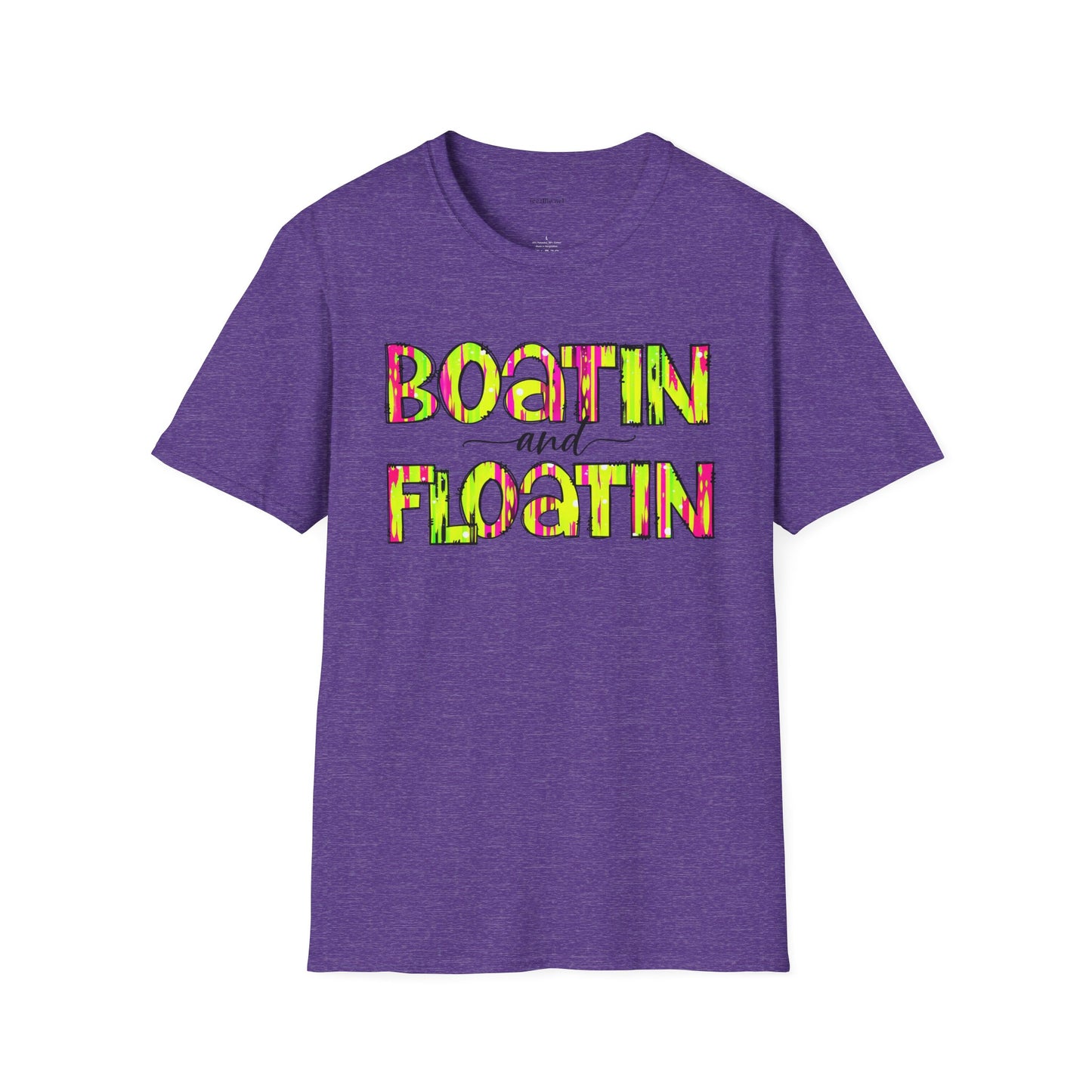 Boatin and Floatin - Unisex Softstyle T-Shirt 100% Cotton Graphic